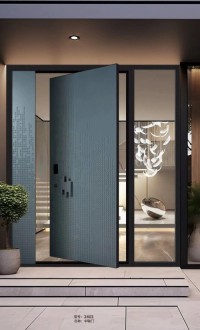 All-aluminum carved door and window armored door